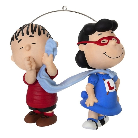 Hallmark Keepsake Peanuts 2024 Super Lucy & Linus Ornament New - Picture 2 of 5